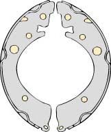 Комплект тормозных колодок MGA M661