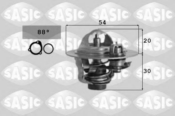 Термостат, охлаждающая жидкость SASIC 9000298