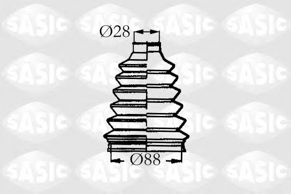 Комплект пылника, приводной вал SASIC 4003455