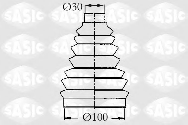 Комплект пылника, приводной вал SASIC 2933983