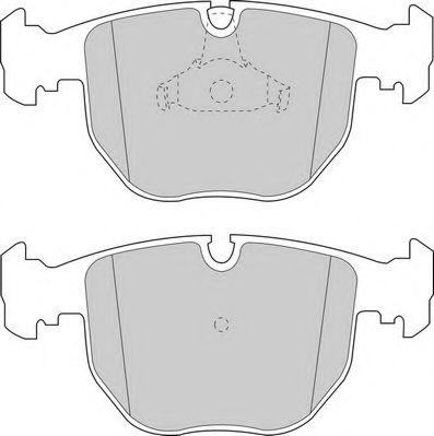 Комплект тормозных колодок, дисковый тормоз DURON DBP210997