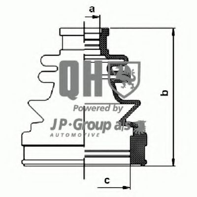 Комплект пылника, приводной вал JP GROUP 4053700119