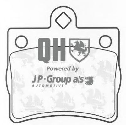 Комплект тормозных колодок, дисковый тормоз JP GROUP 1363700519