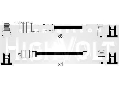 Комплект проводов зажигания STANDARD OEF641