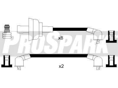 Комплект проводов зажигания STANDARD OES1108