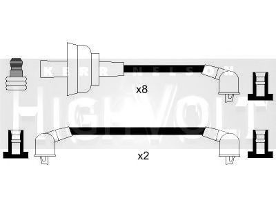 Комплект проводов зажигания STANDARD OEF645