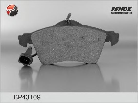 Комплект тормозных колодок, дисковый тормоз FENOX BP43109