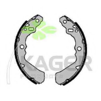 Комплект тормозных колодок KAGER 340134