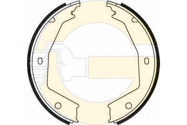 Комплект тормозных колодок, стояночная тормозная система GIRLING 5186682
