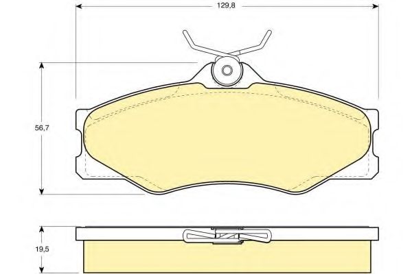 Комплект тормозных колодок, дисковый тормоз GIRLING 20979