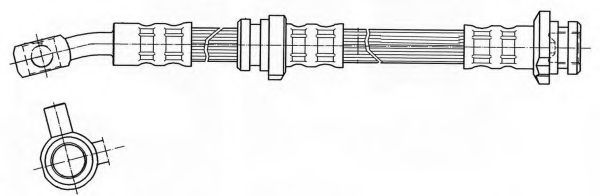 Тормозной шланг KAWE 511983