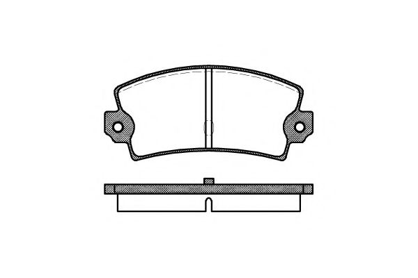Комплект тормозных колодок, дисковый тормоз KAWE 0021 40