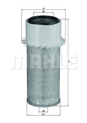 Воздушный фильтр MAHLE ORIGINAL LX 18
