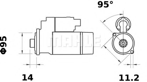 Стартер MAHLE ORIGINAL MS 215