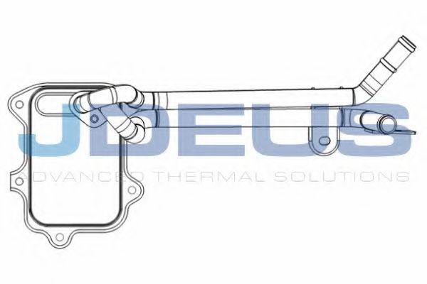 масляный радиатор, двигательное масло JDEUS 425M29A