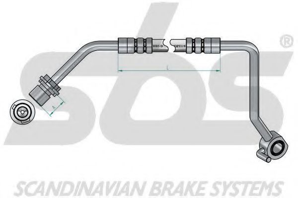 Тормозной шланг EURODEAL AUTOPARTS 50019