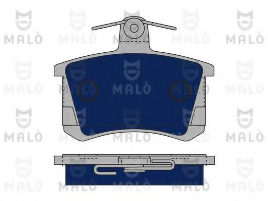 Комплект тормозных колодок, дисковый тормоз MALÒ 1050012