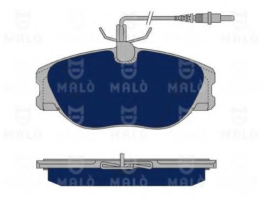 Комплект тормозных колодок, дисковый тормоз MALÒ 1050065