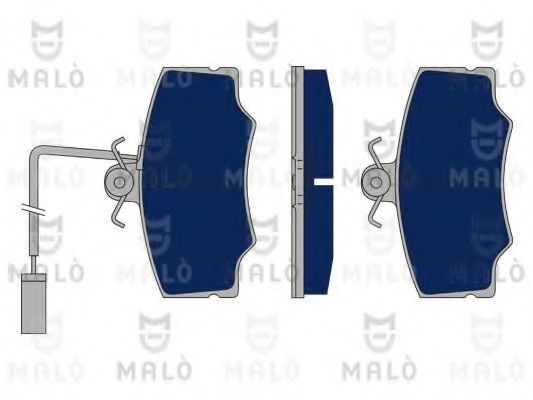Комплект тормозных колодок, дисковый тормоз MALÒ 1050182