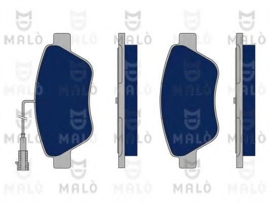 Комплект тормозных колодок, дисковый тормоз MALÒ 1050199