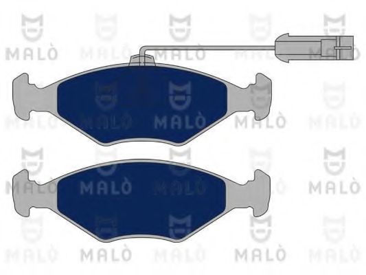 Комплект тормозных колодок, дисковый тормоз MALÒ 1050917