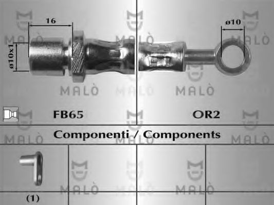 Тормозной шланг MALÒ 80383
