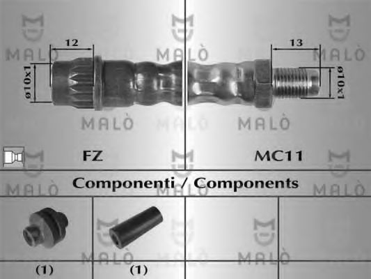 Тормозной шланг MALÒ 80746