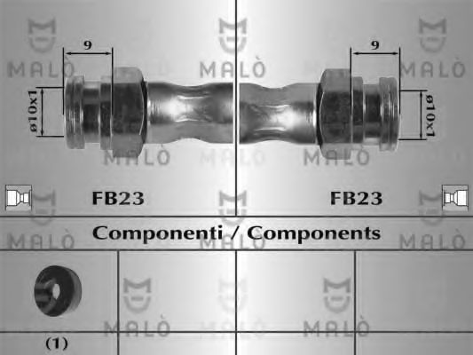 Тормозной шланг MALÒ 80964