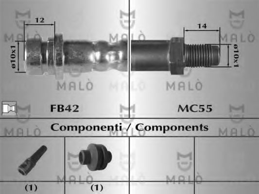 Тормозной шланг MALÒ 81037