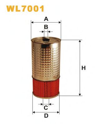 Масляный фильтр WIX FILTERS WL7001