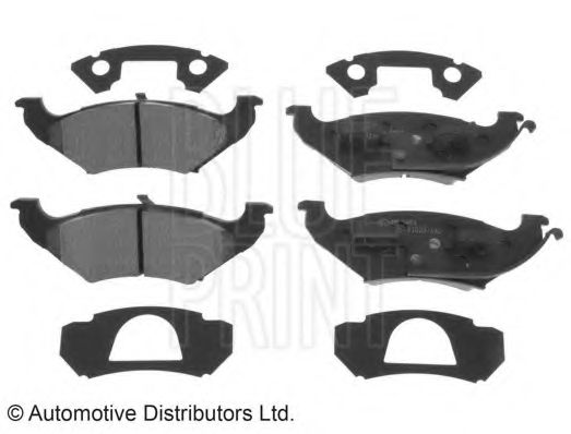 Комплект тормозных колодок, дисковый тормоз BLUE PRINT ADA104235
