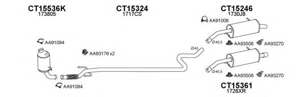 Система выпуска ОГ VENEPORTE 150031