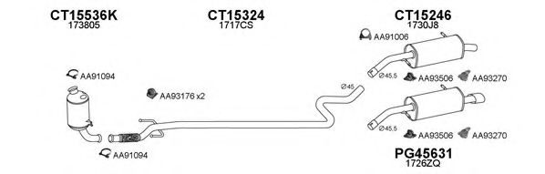 Система выпуска ОГ VENEPORTE 450253