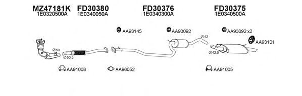 Система выпуска ОГ VENEPORTE 470003