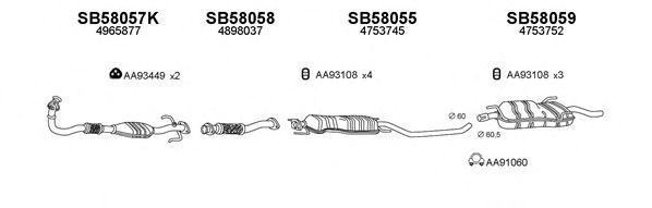 Система выпуска ОГ VENEPORTE 580038
