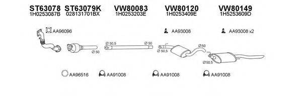 Система выпуска ОГ VENEPORTE 800408