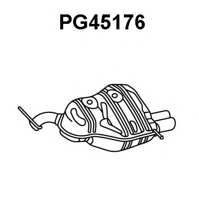 Глушитель выхлопных газов конечный VENEPORTE PG45176