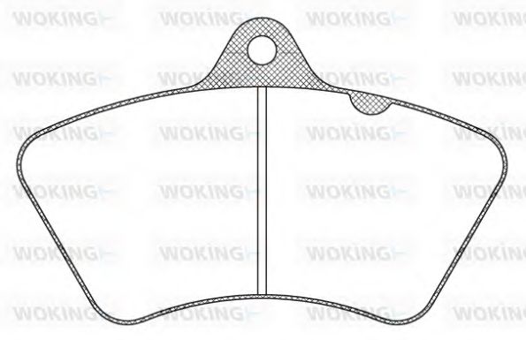 Комплект тормозных колодок, дисковый тормоз WOKING 29498