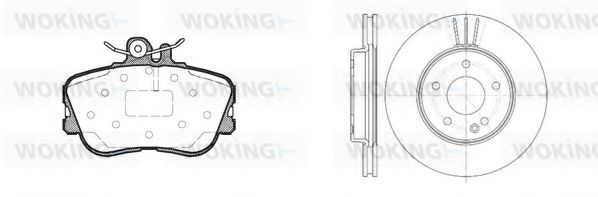 Комплект тормозов, дисковый тормозной механизм BENDIX DP50008