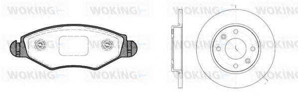 Комплект тормозов, дисковый тормозной механизм BENDIX DP61011