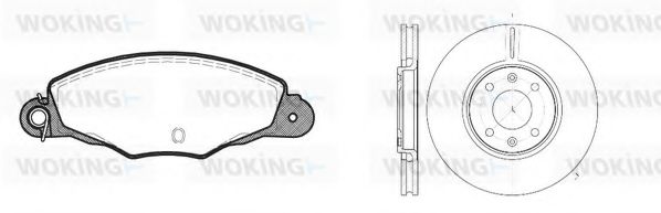 Комплект тормозов, дисковый тормозной механизм BENDIX DP61042