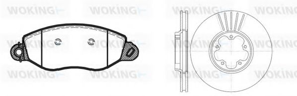 Комплект тормозов, дисковый тормозной механизм BENDIX DP24021