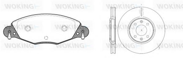 Комплект тормозов, дисковый тормозной механизм BENDIX DP61045