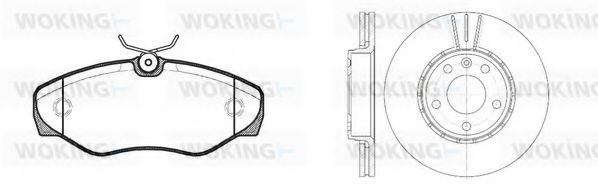 Комплект тормозов, дисковый тормозной механизм BENDIX DP68016
