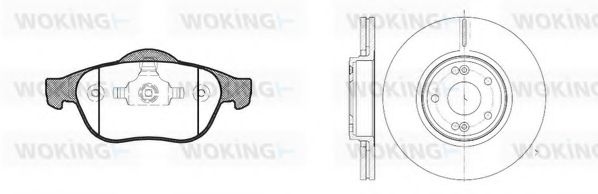 Комплект тормозов, дисковый тормозной механизм BENDIX DP68025