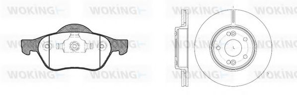 Комплект тормозов, дисковый тормозной механизм BENDIX DP68027