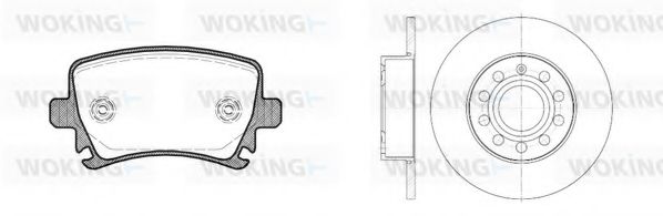 Комплект тормозов, дисковый тормозной механизм WOKING 811313.01