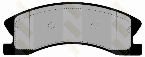 Комплект тормозных колодок, дисковый тормоз Brake ENGINEERING PA1653