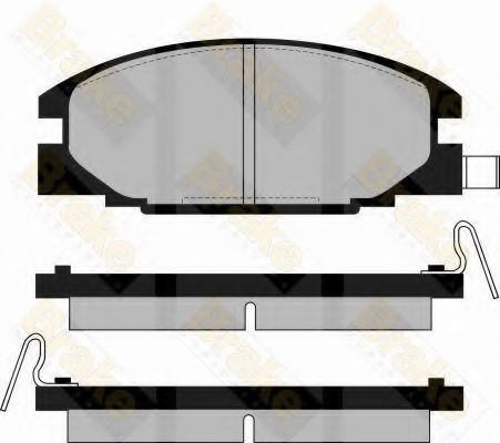 Комплект тормозных колодок, дисковый тормоз Brake ENGINEERING PA549