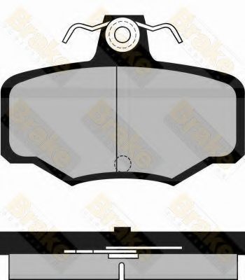 Комплект тормозных колодок, дисковый тормоз Brake ENGINEERING PA934